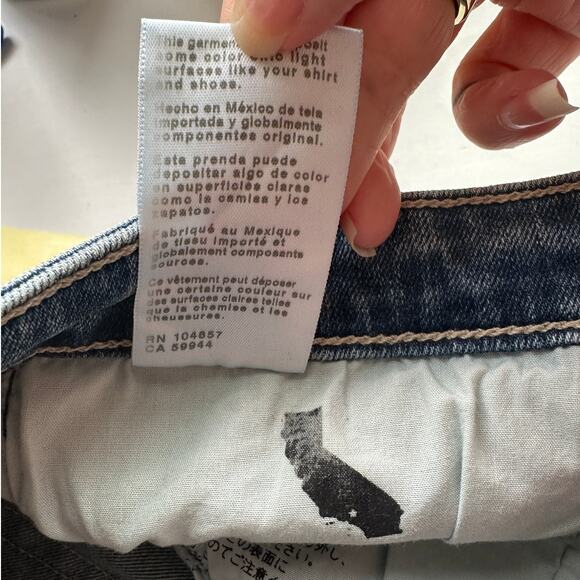 AG Muted Medium Wash Prima Crop Cigarette Leg Japanese Fabric Jeans 29 - Picture 10 of 14